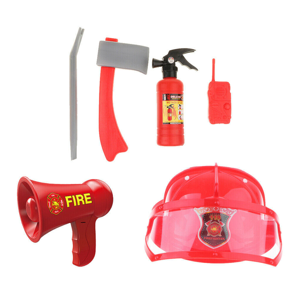 Fun Fireman Full Set Kids Pretend Play Educational Playhouse Creative Toys