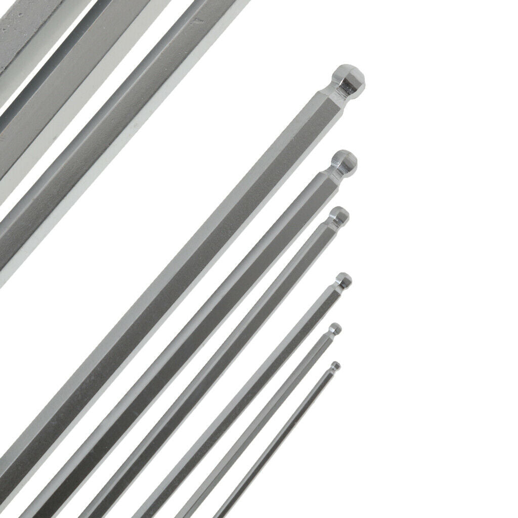 9 Pieces Hex Key Allen Wrench Arm Ball End Hex Key Wrench Extended