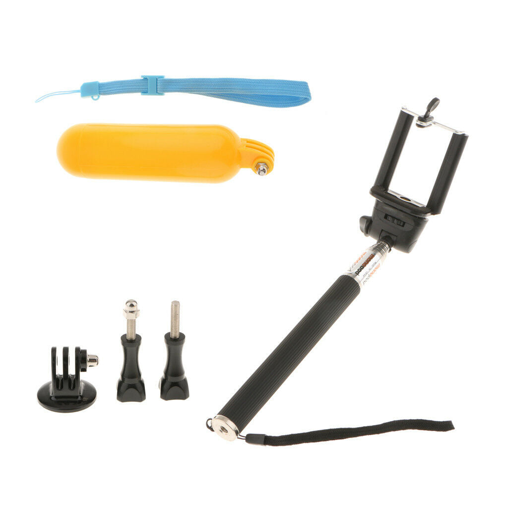 Waterproof Floating Hand Grip + Adjustable Extension Selfie Stick for