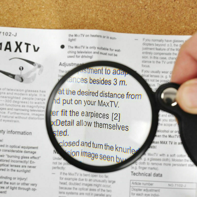 Mini 5X 60mm Magnifying Glass Loupe Lens Jewelry Pocket Folding Magnifier