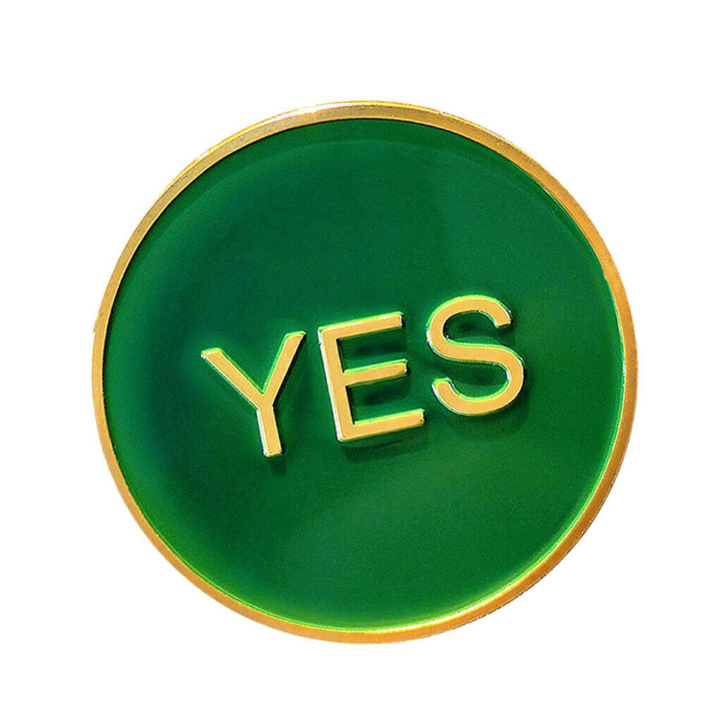 Commemorative Coin Souvenir Art Decision Making Coin Yes or No Green Red