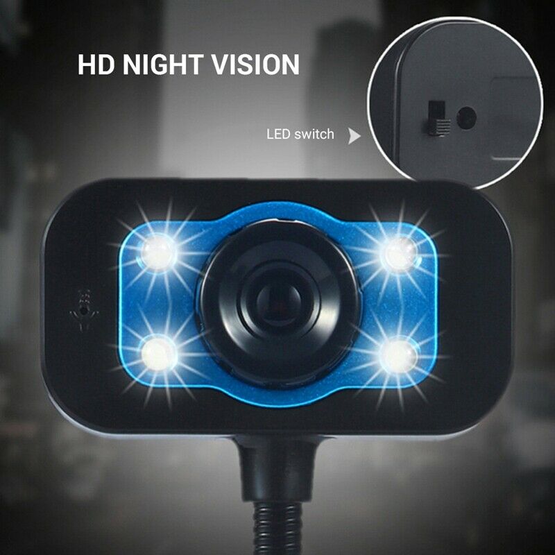 2X(Web Camera USB High Definition Webcam 4 Led Web Cam with MIC Desktop forU9R8)
