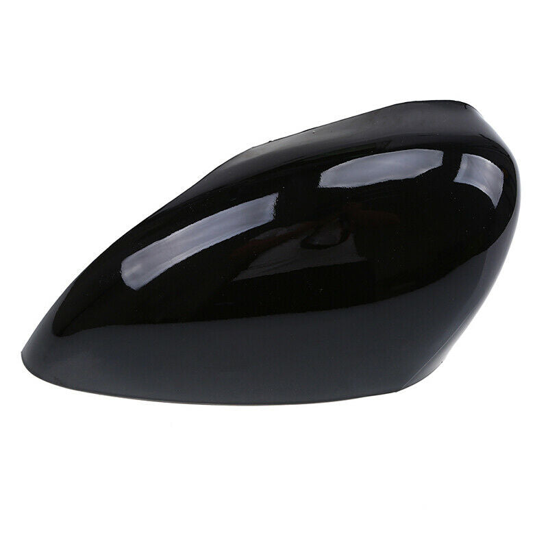 Glossy Black Left Side Rearview Mirror Cover Fit Ford Fiesta Hatchback 2011-2017