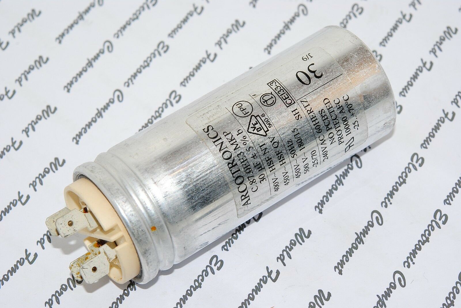 1pcs - ARCOTRONICS 30uF (30µF) 450V (50Hz) 5% Capacitor - C.87.0EE3 MKP