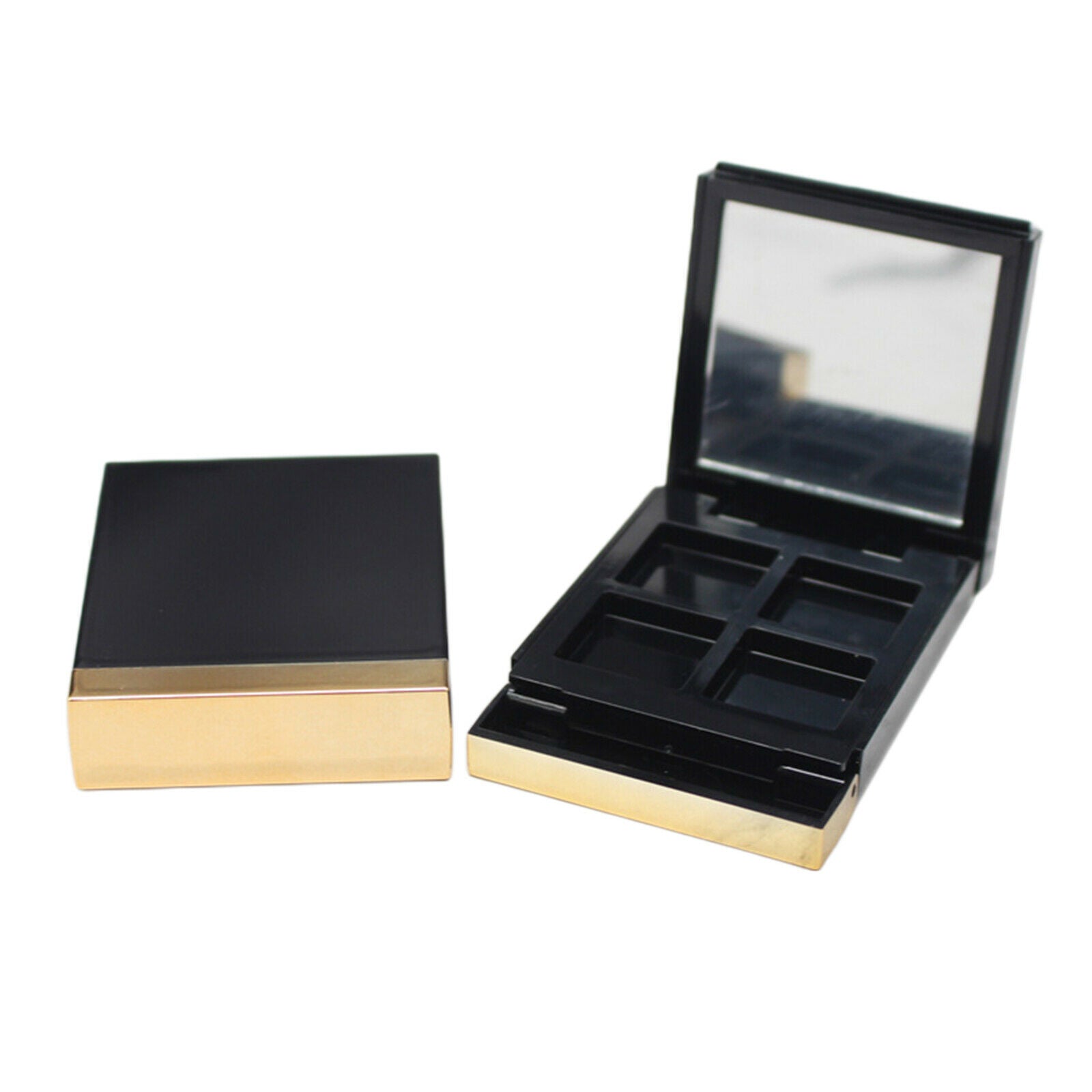 2PCS 4Grid Highlighters Eye Shadow Pallet Case Sub-box Travel Lipstick