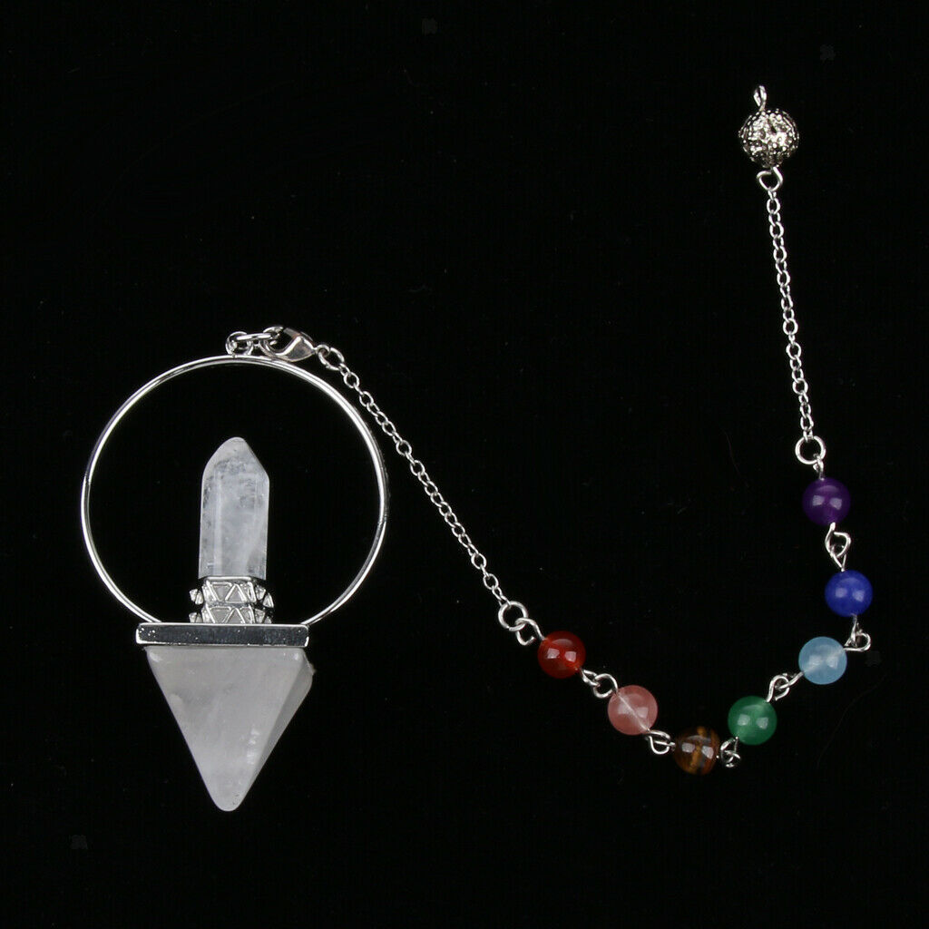 Natural Amethyst Quartz Crystal Stone Bracelet Necklace Pendant Chain White