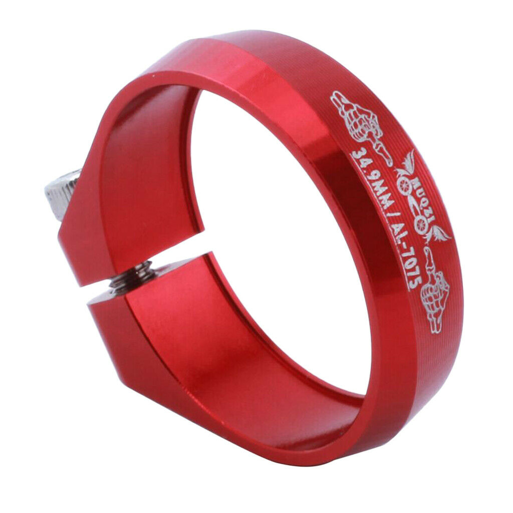 Replacement SeatPost Clamp Tube Clip Mountain Road Bike Part 34.9 mm Red