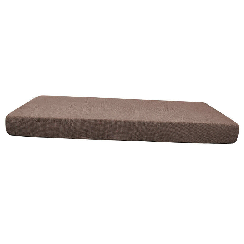 2X Sofa Futon Protector for Living Room Garden Couch Light Coffee-Size L