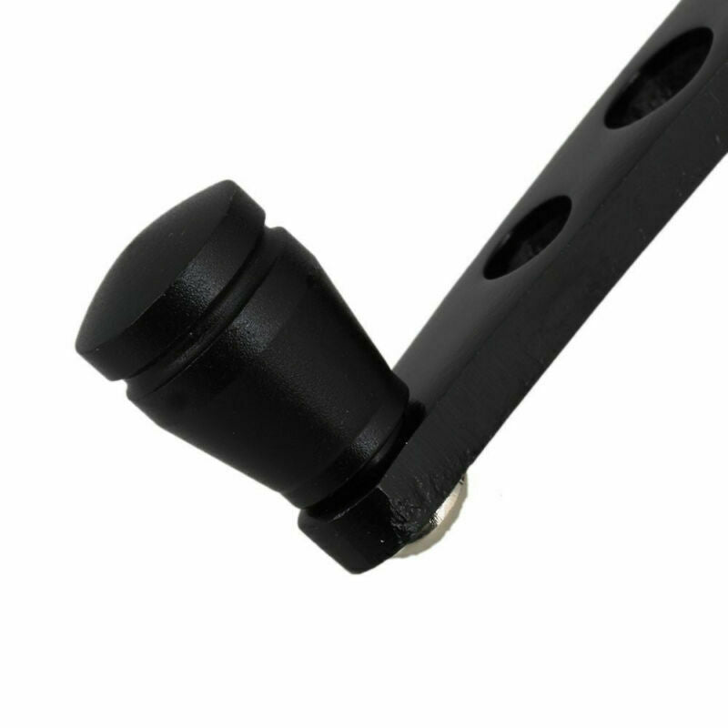 2 PCS 4.7" BILLET BLACK ALUMINUM CAR SUV WINDOW/DOOR WINDER GLASS HANDLES CRANKS