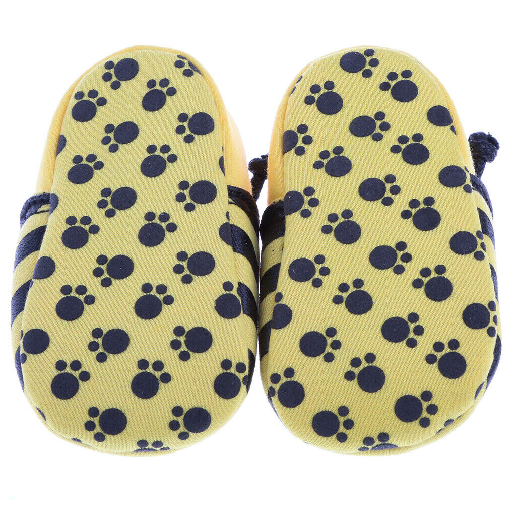 Baby Infant Cartoon Slippers Soft Sole Non Slip Toddler Crib 0-4 Months 1