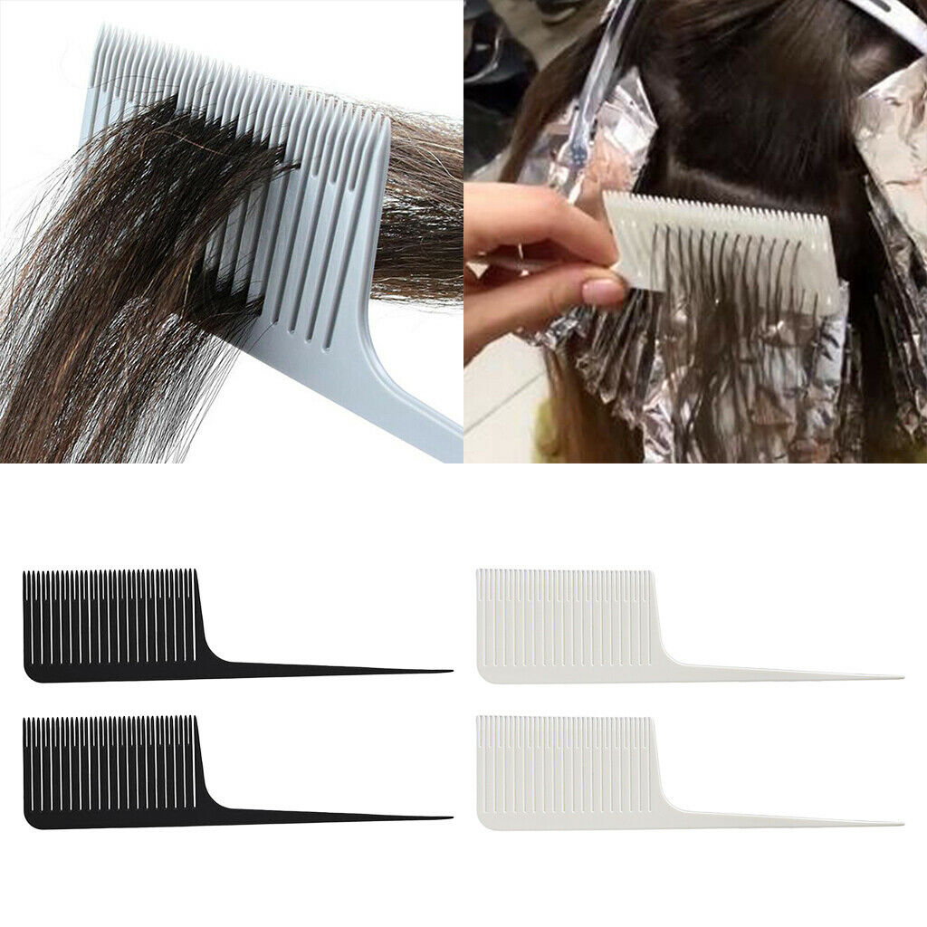 2x Plastic Weave Highlighting Hair Comb Highlight for Salon Hair Combs