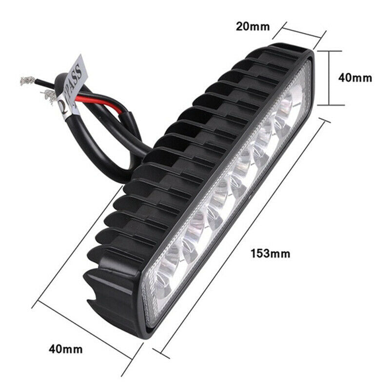 18W 6inch 6LED Work Light Bar Flood Lamp Offroad Driving Fog 4WD ATV SUV T  XC