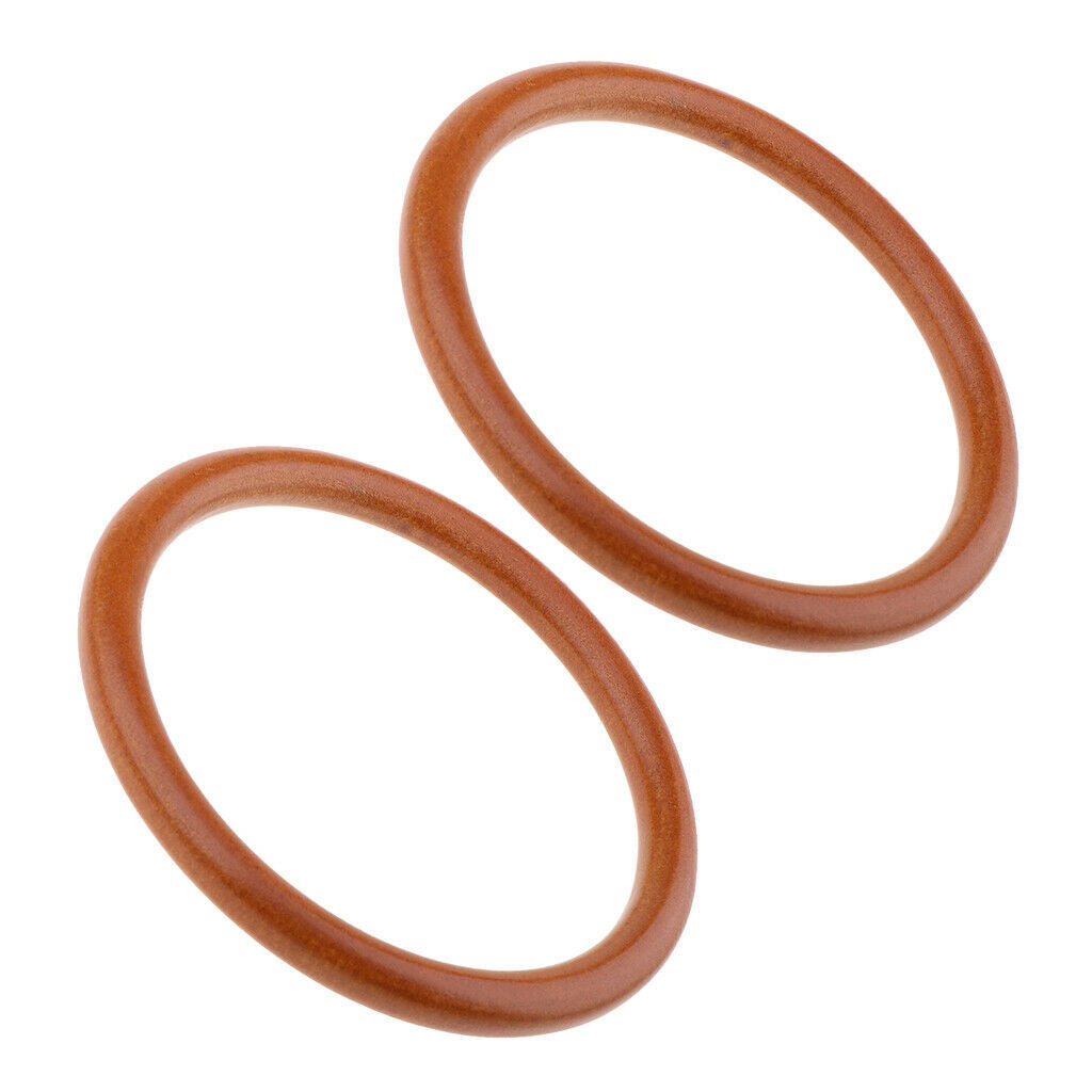 2x Round Wood Bag Handle for DIY Handbag Tote Purse Frame Holder Bag Making