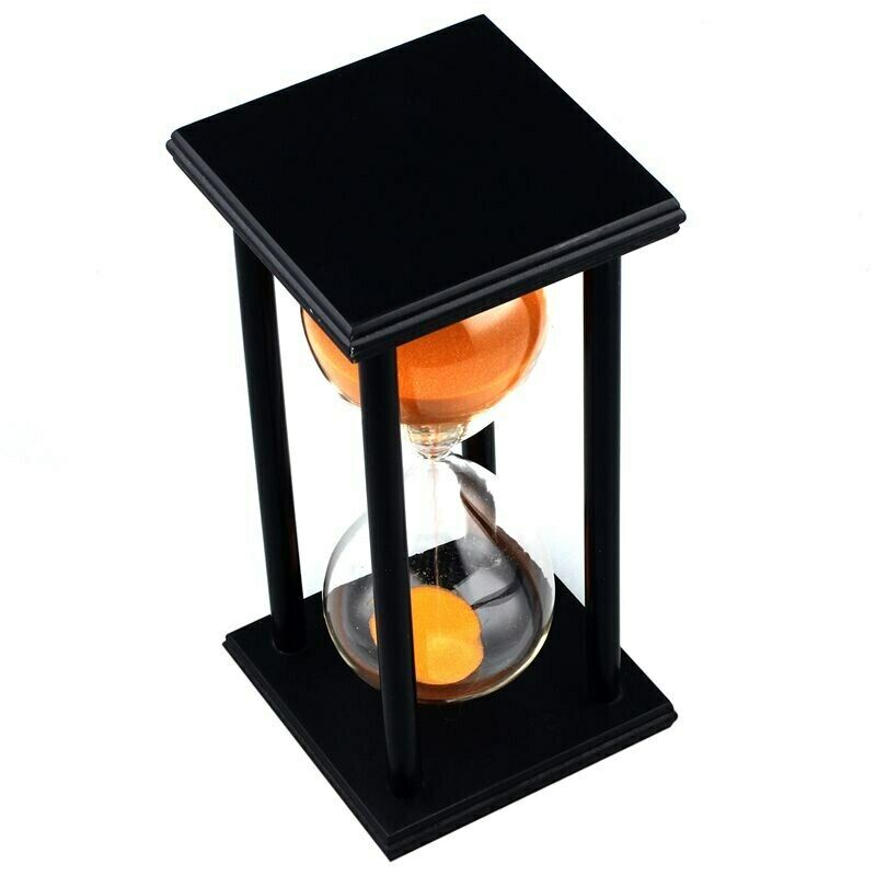 60Min Minutes Hourglass Sand Timer Clock Decor Wooden Hour Sand Timer Decoration