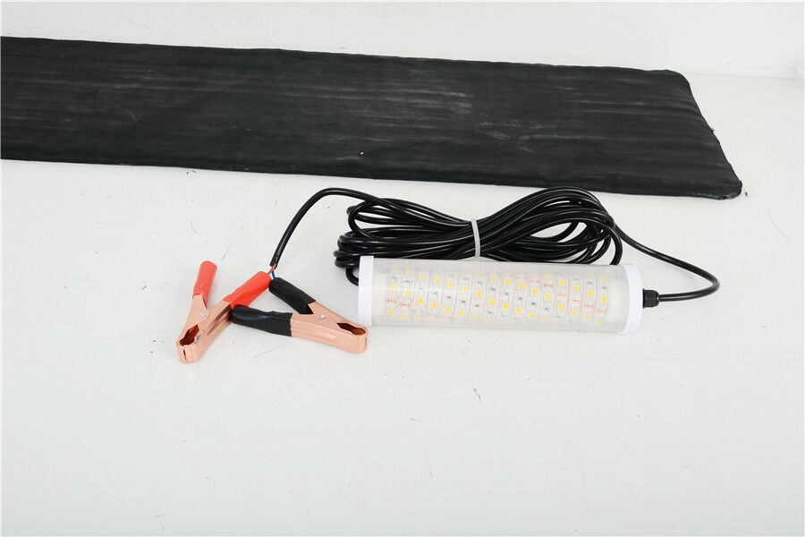 12V 20W Green LED Underwater Fishing Light +Outdoor Telescopic Fishing Rod Lamp