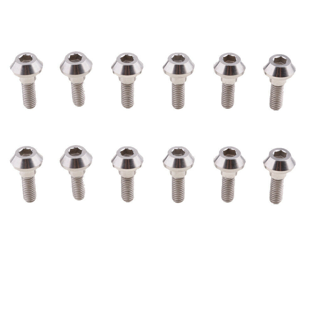 12x Titanium Front Rear Brake Disc Rotor for Suzuki GSXR Yamaha YZF R6 R1