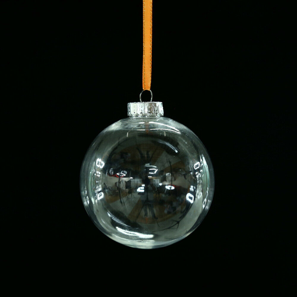 1Pc Christmas Tree Hanging Ornament Transparent Plastic Empty Pendant Decor Gift