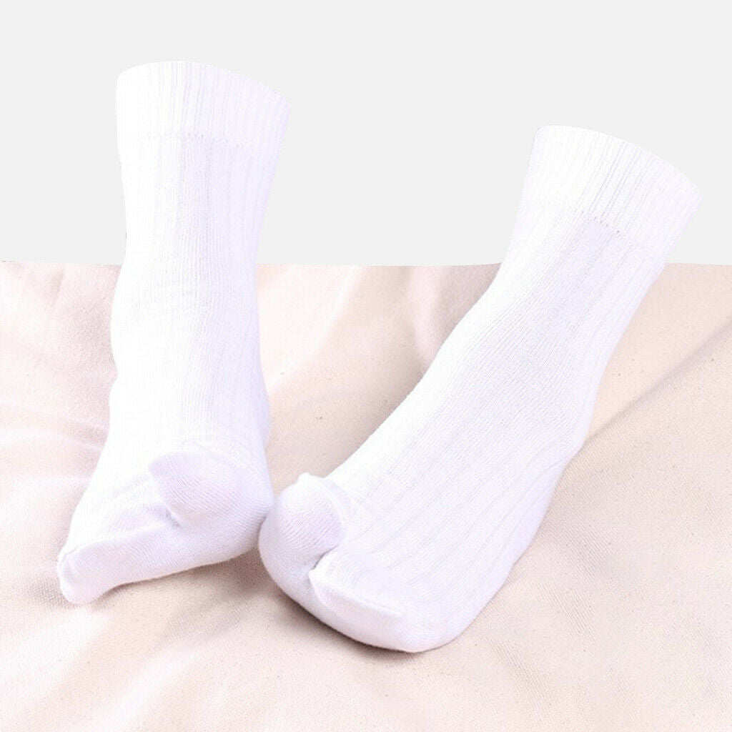 Men Elastic 2 Pairs Cotton Ankle 2 Toe Socks Striped Japanese Tabi Socks
