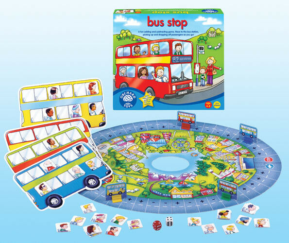 Orchard Toys 032 Bus Stop  Kids Childrens Toddler Fun Learning Game 4 - 8 Years