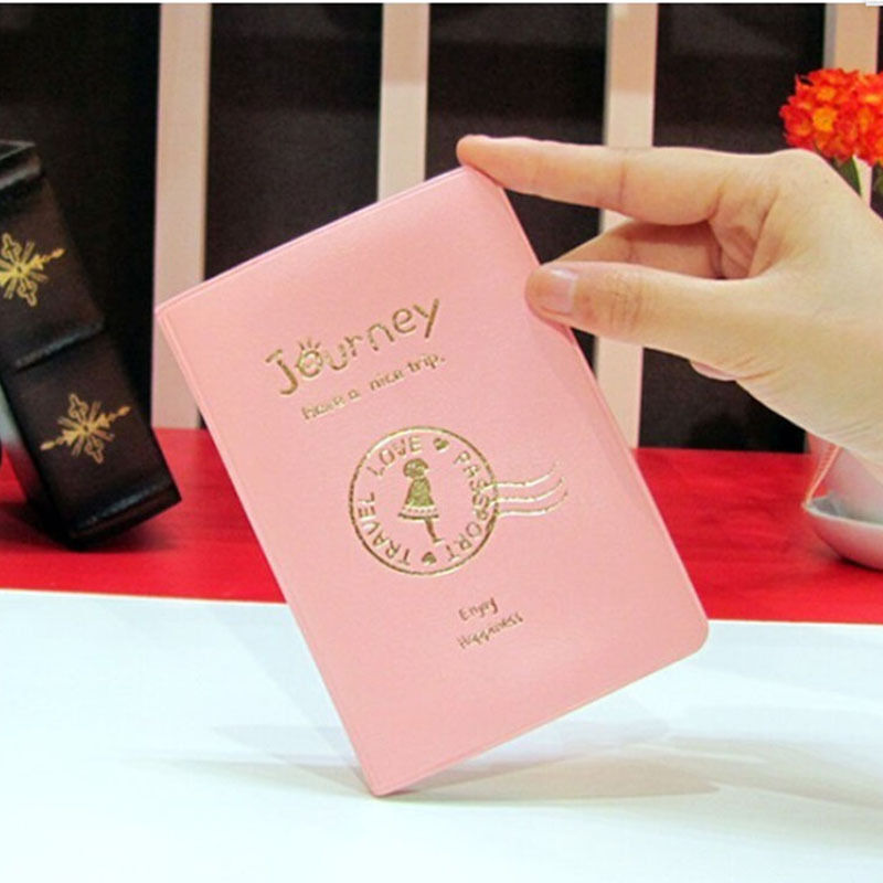 Cute Passport Holder Cover Case Protector PU Leather Travel Wallet Organi.l8
