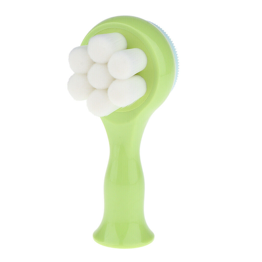 Silicone Facial Cleanser Massager Deep Pore Cleansing Face Brush Green
