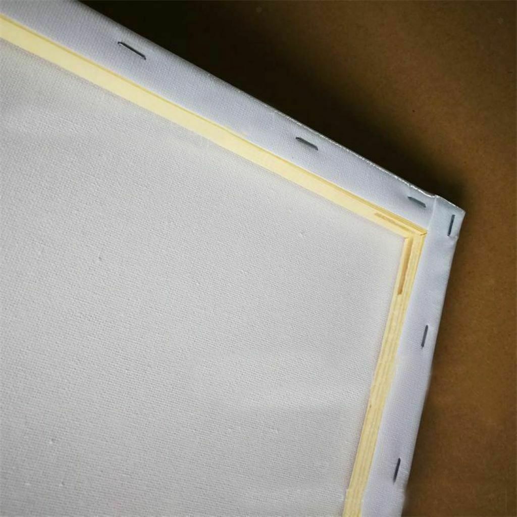 Blank Canvas Board Stretched Framed Board Oil Paints Art Students 50x50cm