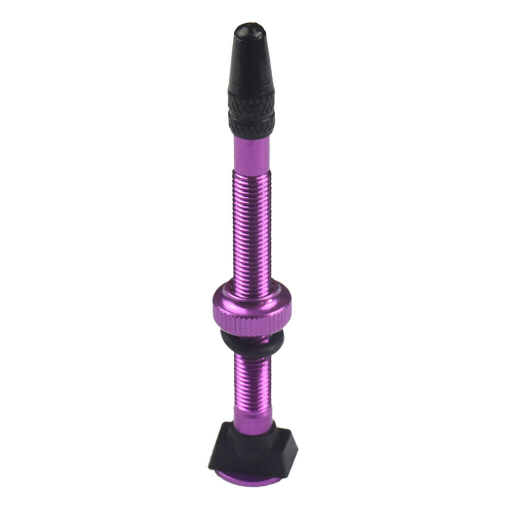 60mm New Purple Road Bike Tubeless Tires Presta Valves Core Vacuum-Nozzle