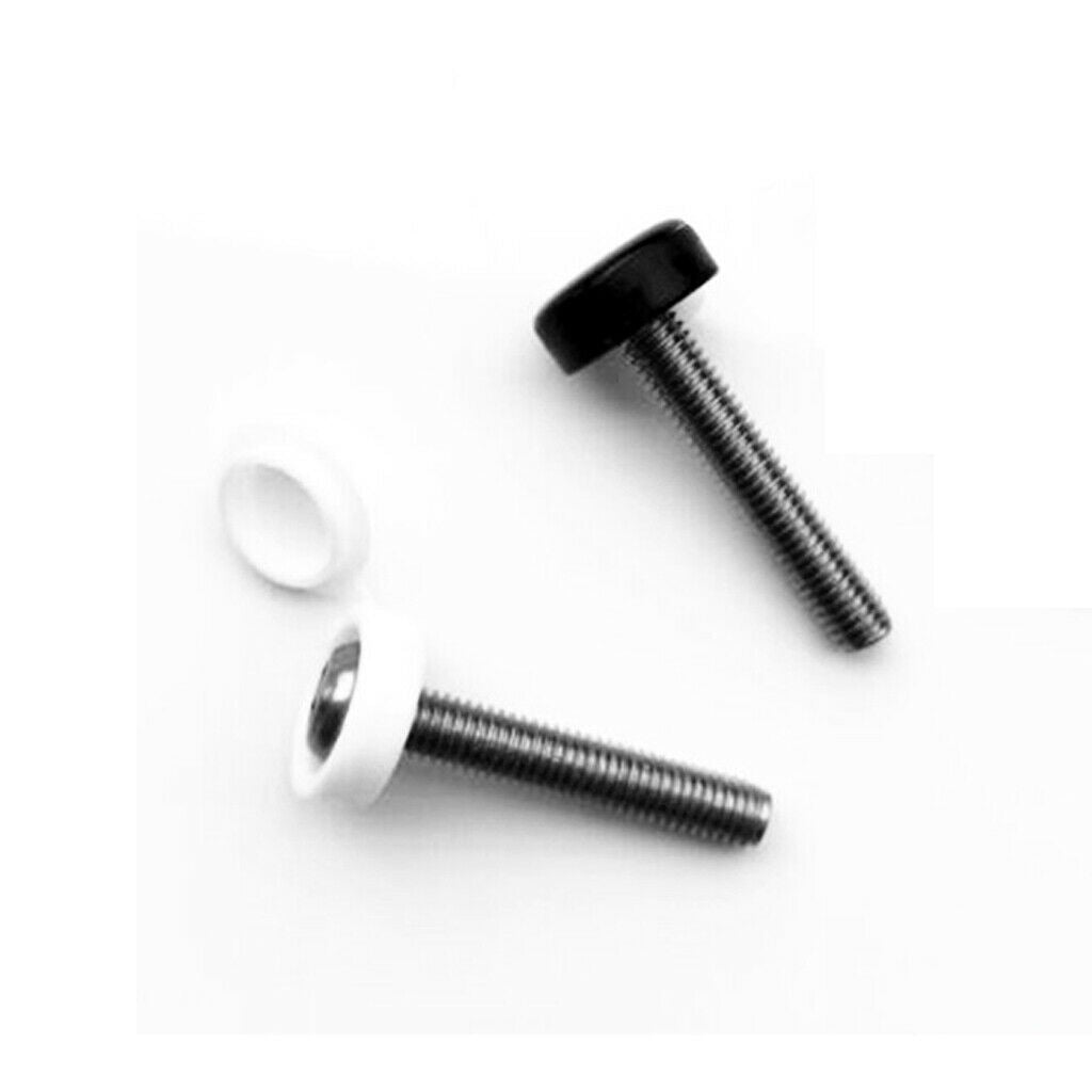 100 Pieces M6 Hinged Plastic Screw Cover   Car Home Furniture Decor White
