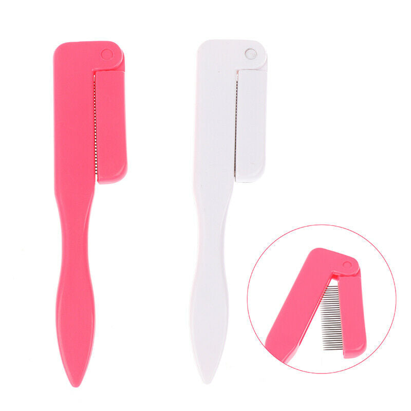 1Pcs Folding Eyelash Comb Eyelash Curl Separator Eyebrow Grooming Bru.l8