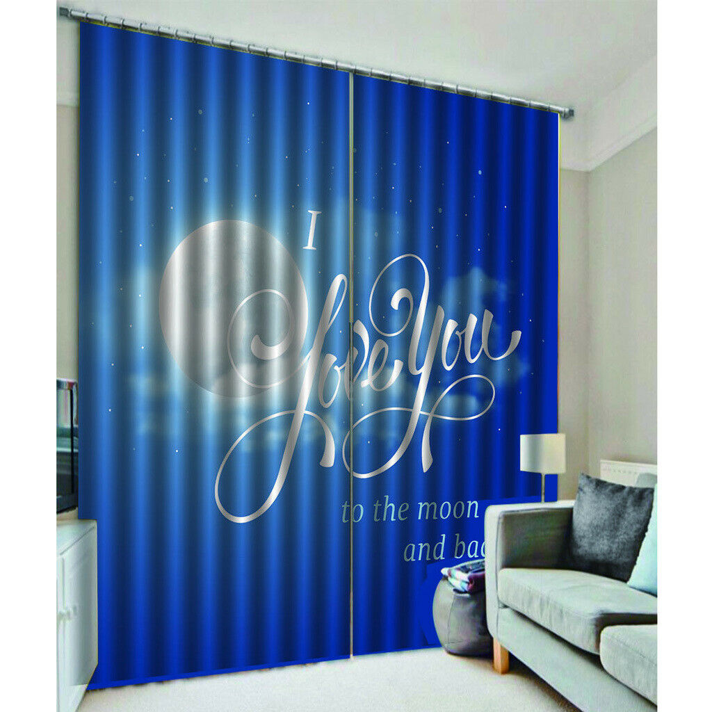 Blue Sky Window Curtain Kids Room Curtain Home Decorative Curtain 150x166cm