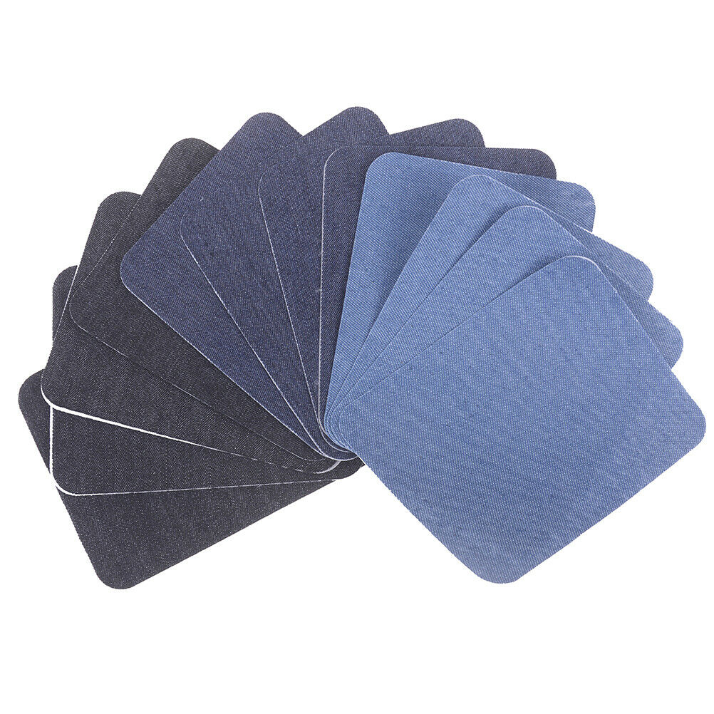 12pcs Jeans Patch Iron On Patches Repair Patchwork For Clothes Stickers S.l8
