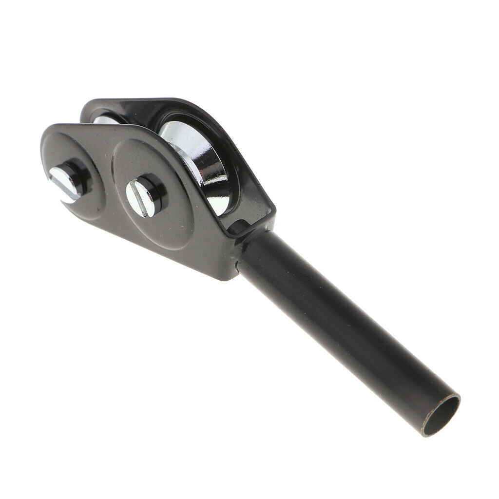 3Pcs Fishing Rod Double Roller Pole Guides Stainless Steel Fishing Accessory