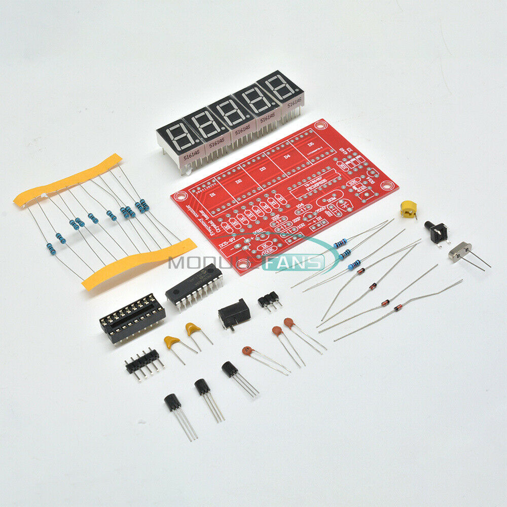 Crystal Oscillator Frequency Counter Meter 1Hz-50MHz Digital LED PIC DIY Kits