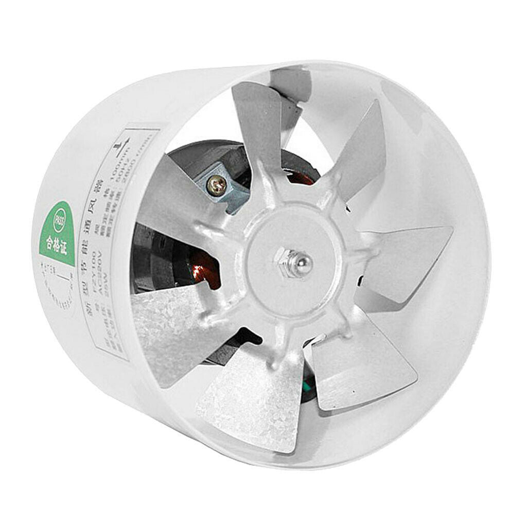 Quiet 4 inch Inline Duct Booster Fan Air Intake Blower Ventilation Exhaust Vent,