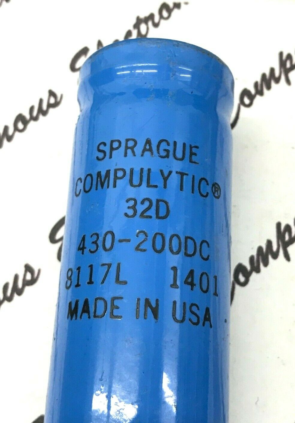 1pcs - SPRAGUE 32D  430uF 200V  Screw Terminal Electrolytic Capacitor ☆