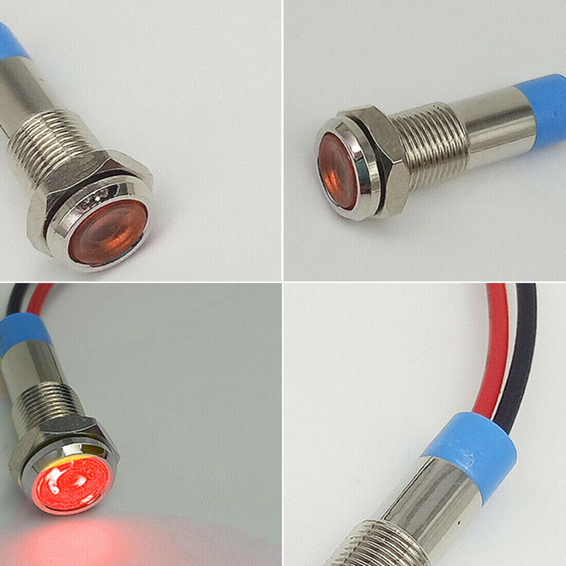 Ultra Small Cafe Racer Motorcycle RED LED Brake & Running Tail Lights