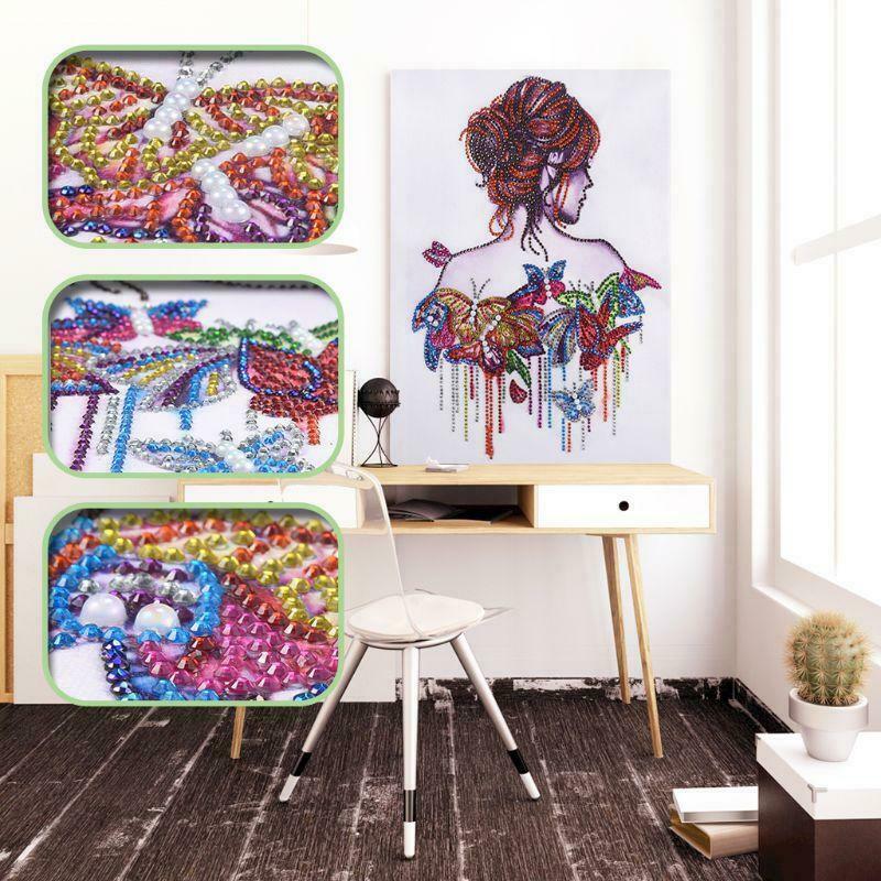 Butterfly Beauty 5D Special Shaped Diamond Painting Embroidery Needlework Cross