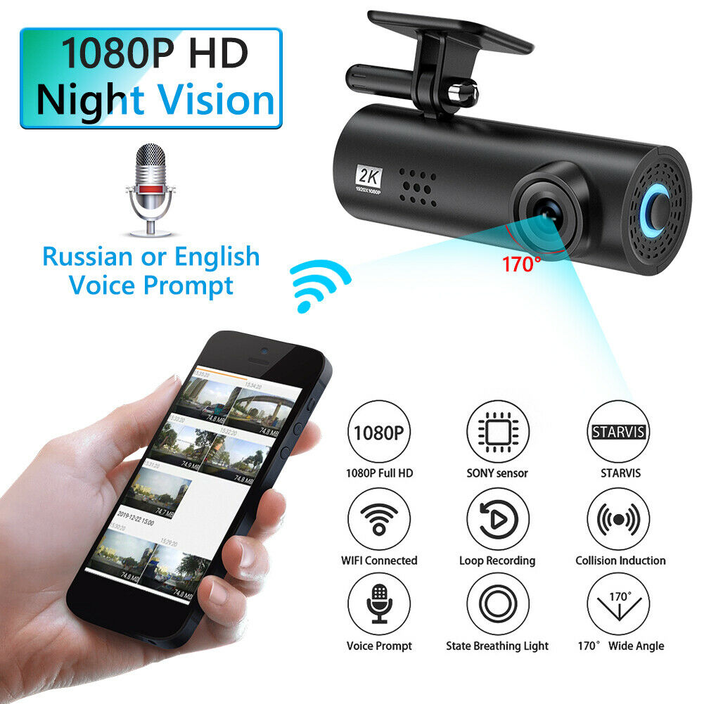 LF9 PRO WiFi Dash Cam for Car Full HD 1080P Night Vision G-sensor Dashcam