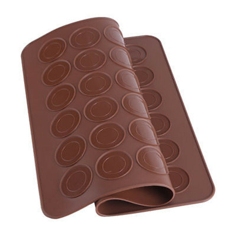30-cavity Silicone Pastry Cake Macaron Macaroon Oven Baking Mould Sheet M.l8