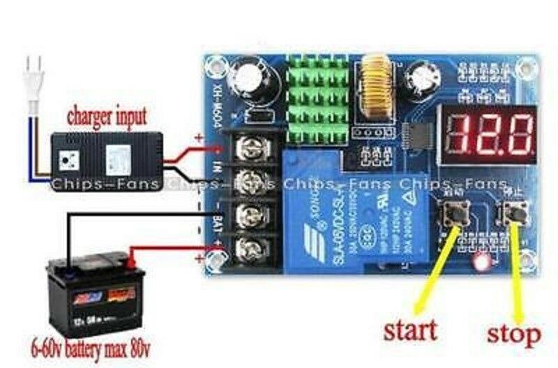 6-60V lead-acid Battery Charging Controller Protection switch 12V 24V 48V L99
