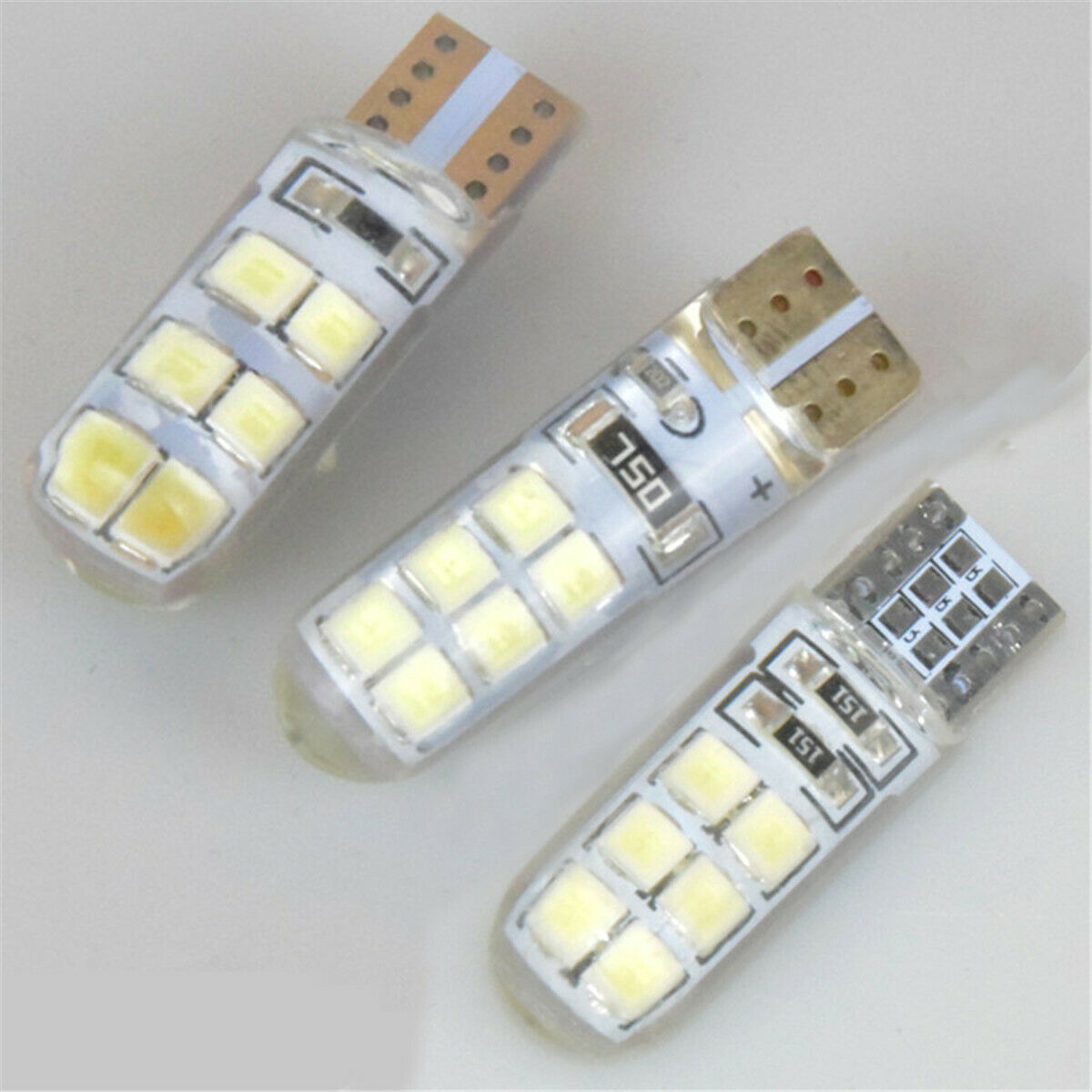 10X Bright T10 194 12V Car Bulb Led Error Free Canbus SMD White W5W Side Light