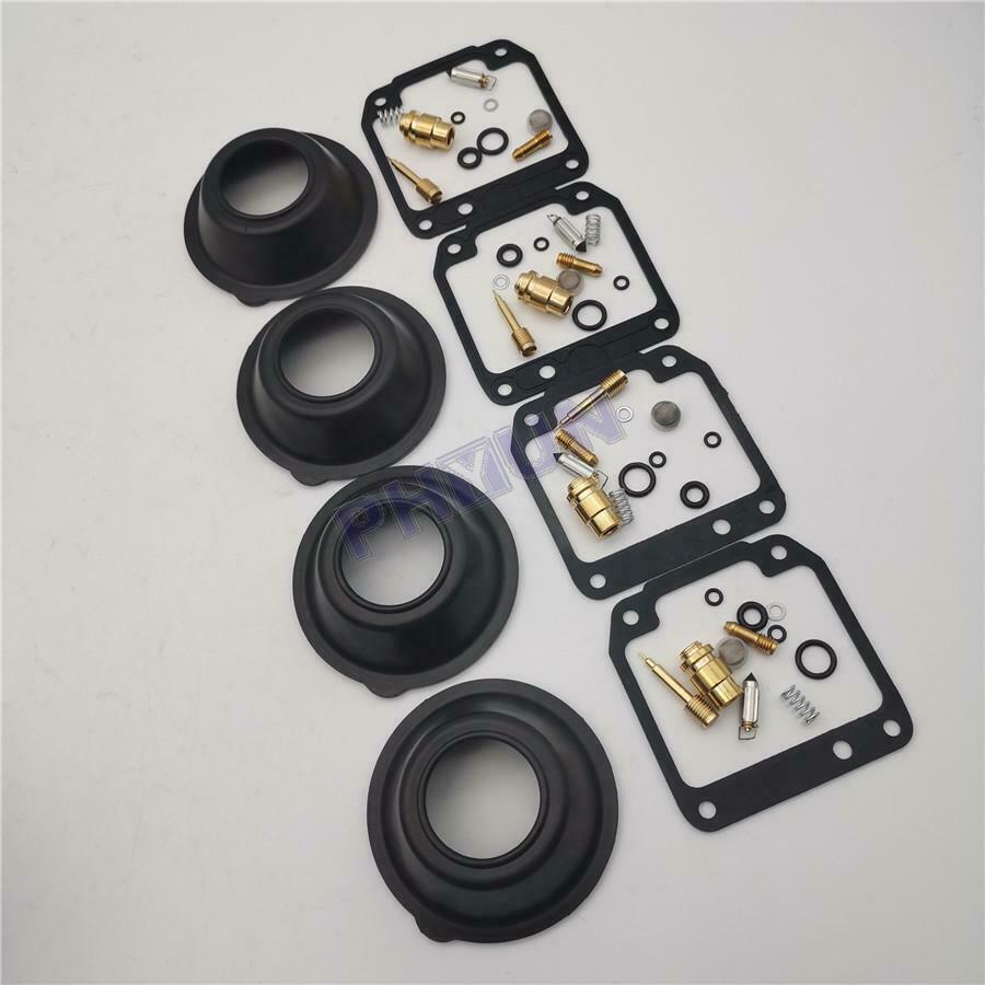 For 1981-1983 YAMAHA XJ550 XJ 550 Carburetor Repair Kit w/ Diaphragm Vacuum