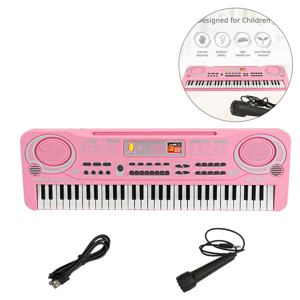61 Keys Electronic Keyboard Musical Piano Portable Mini Electric Piano Toys