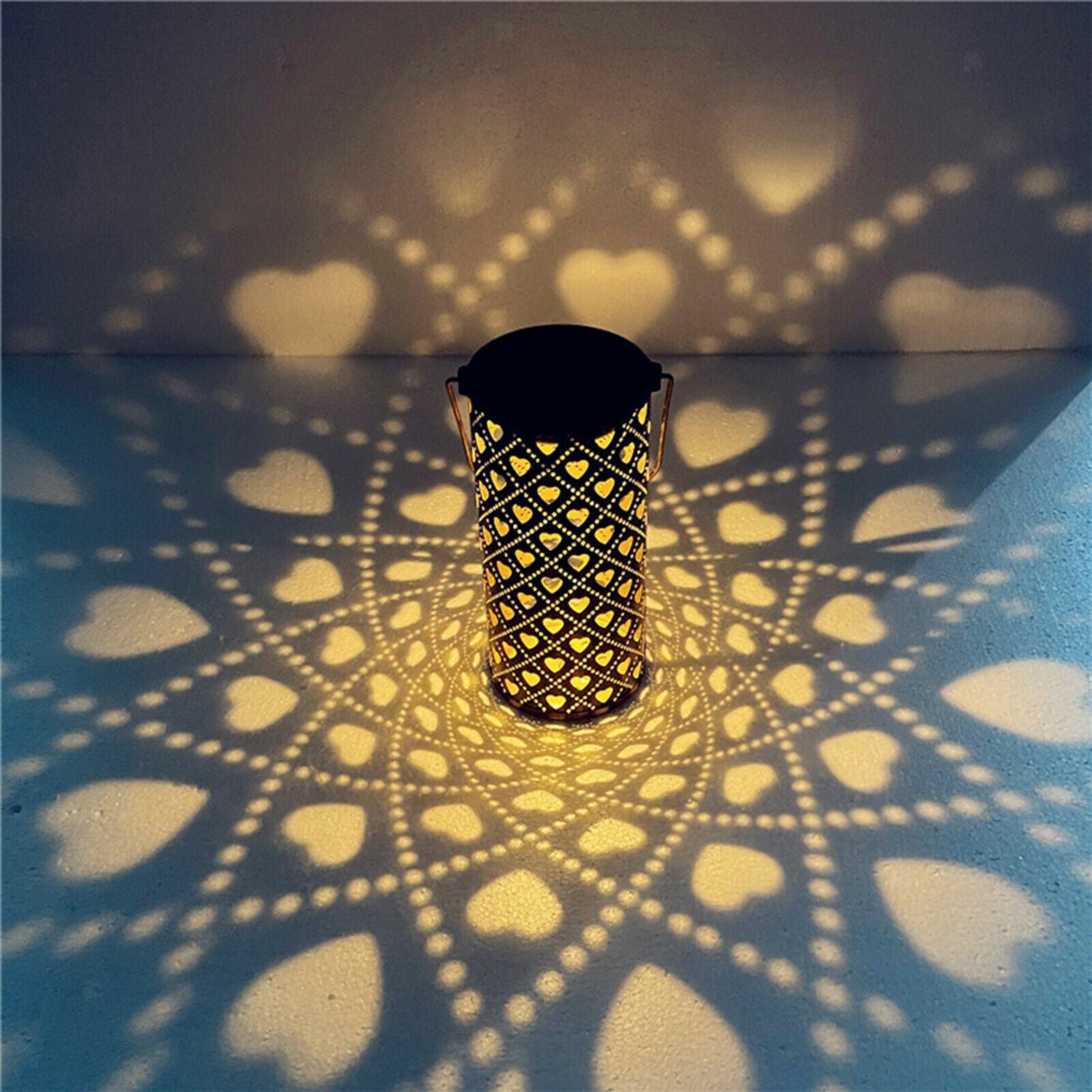 Solar Lantern Outdoor Hanging Solar Lights Retro Waterproof Garden Decor