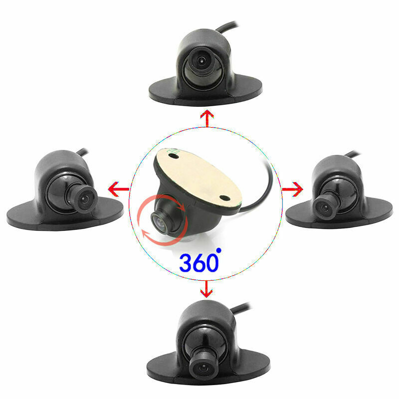 1x 360Â° HD 600TVL Car Front Side Rear View Reverse Camera Parking Kit Waterproof