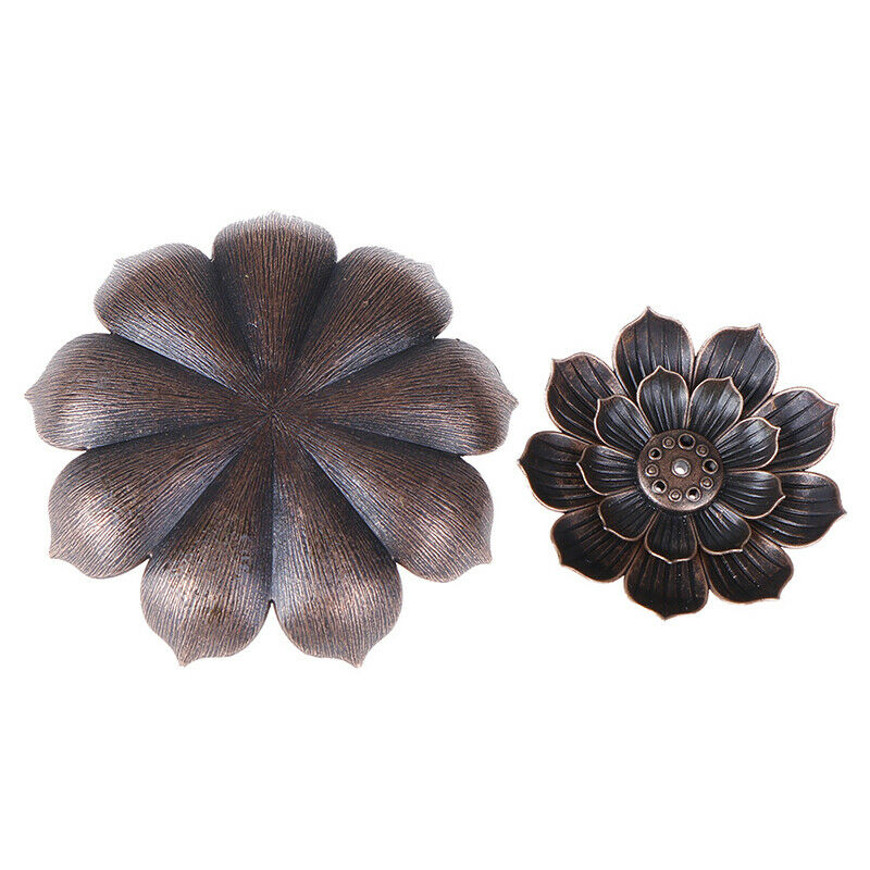 Alloy Incense Burner Stick Holder Plate Burner Plate Buddhism Coil Lotus .l8