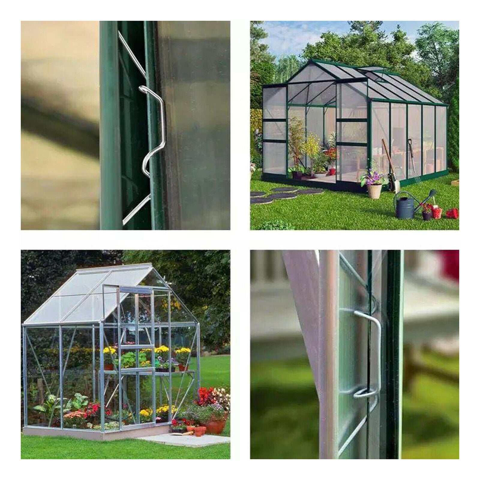 25pcs Stainless Steel Greenhouse Glass Panel Z Clips Glass Glazing Clips