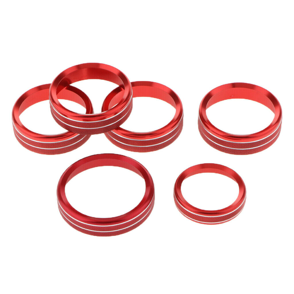 Car Interior Accessories Air Conditioner Audio Switch Decorative Ring Button
