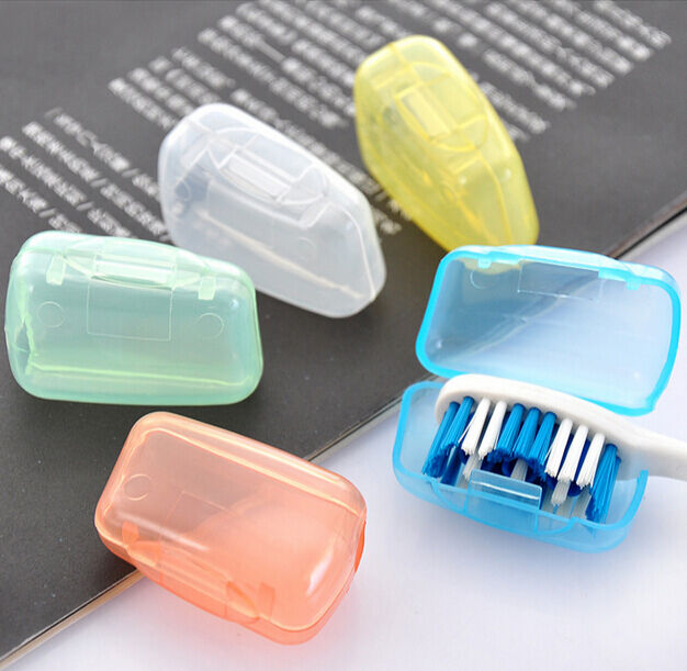 5* Portable Toothbrush Head Covers Travel Camping Holder Brush Cap Case Set
