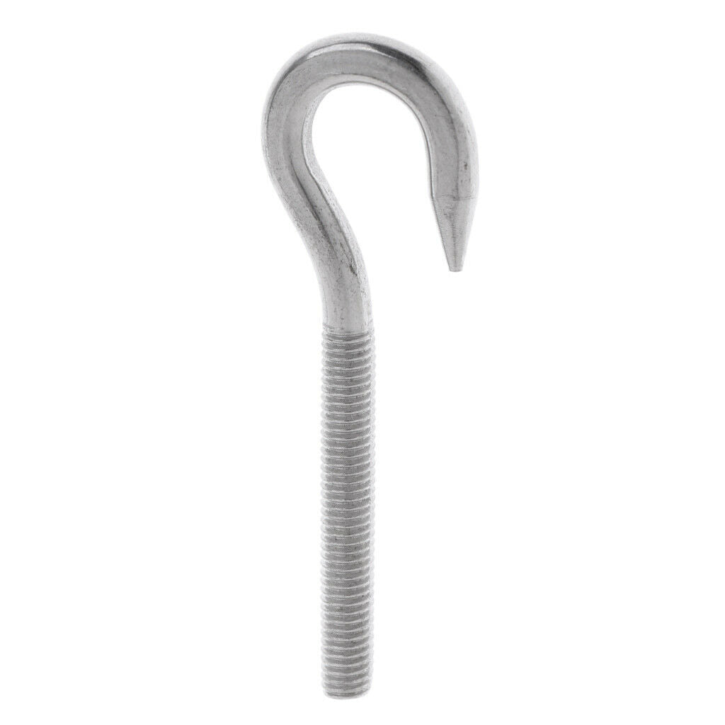 2Pcs M4 + 2x M5 Stainless Steel Round End Eye Bolt Screw Threaded Hooks